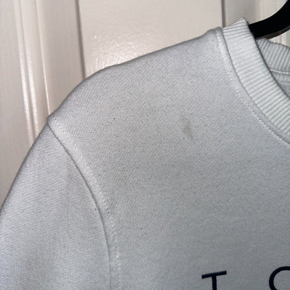 Tommy Hilfiger Long Sleeve White Crewneck Swearshirt Men 78J7731 - Picture 8 of 10